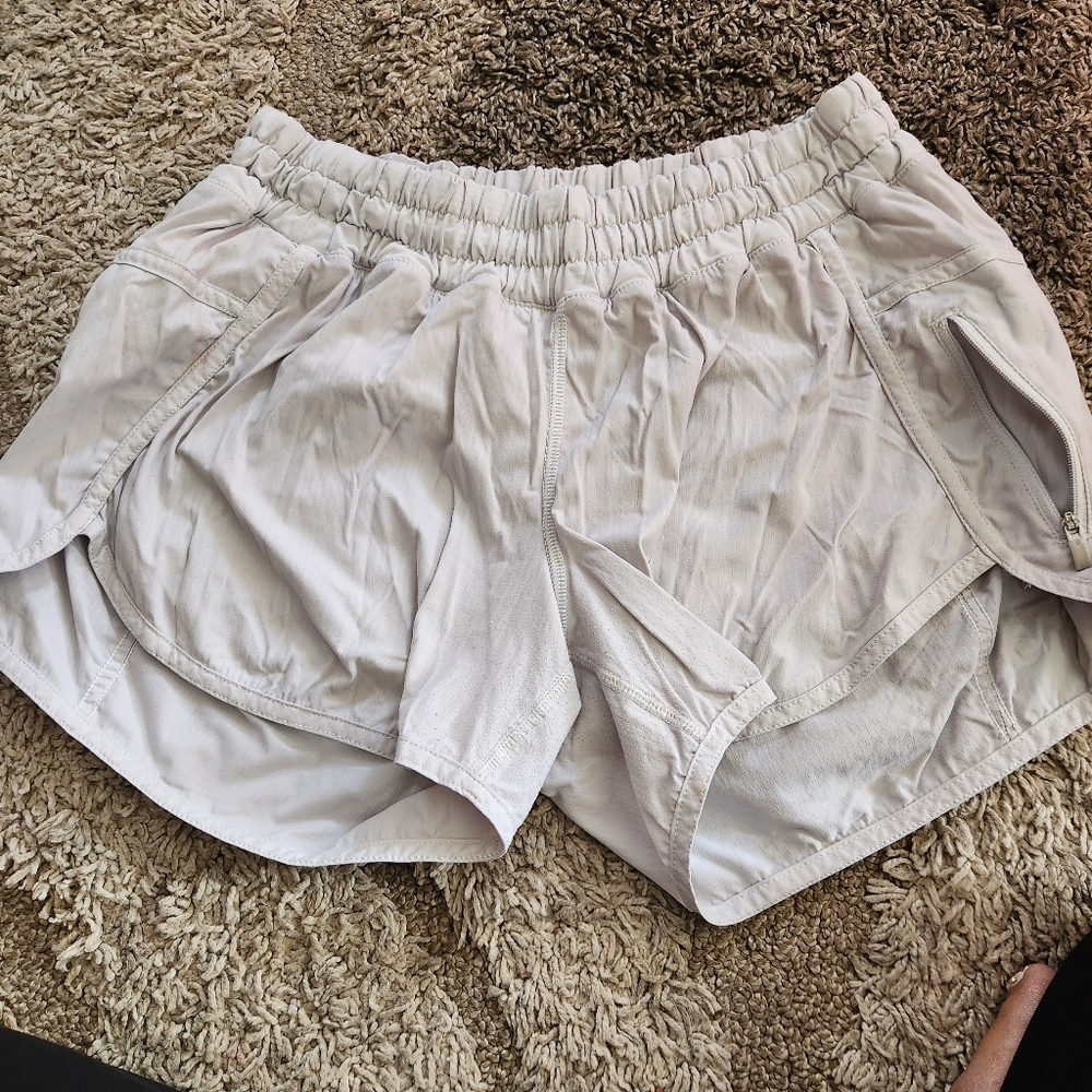 lululemon shorts size 10 Light Grey